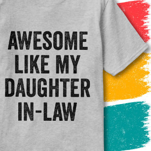 Grappige familieregel Awesome zoals mijn schoondoc T-shirt