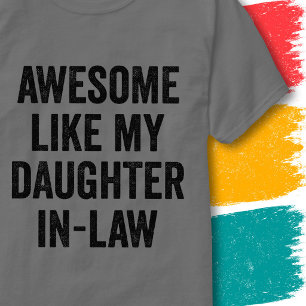 Grappige familieregel Awesome zoals mijn schoondoc T-shirt