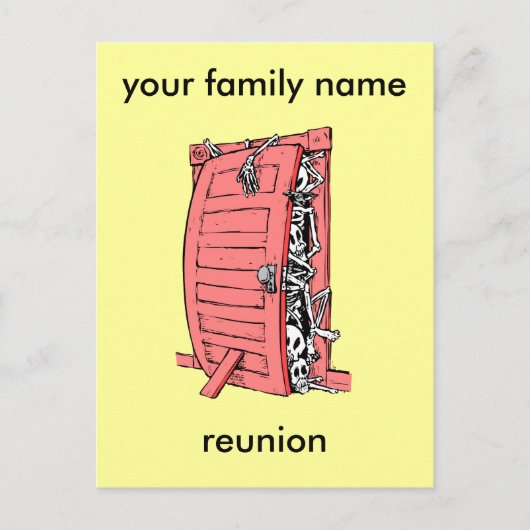 grappige familiereünie briefkaart (Voorkant)