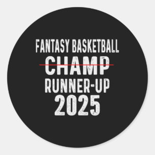 Grappige Fantasy Sketll Runner Up 2025  Ronde Sticker