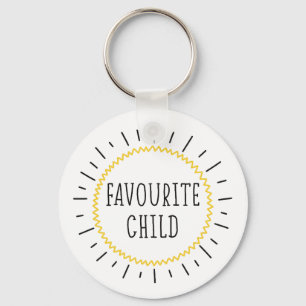 Grappige Favoriete Kind Sleutelhanger met bericht