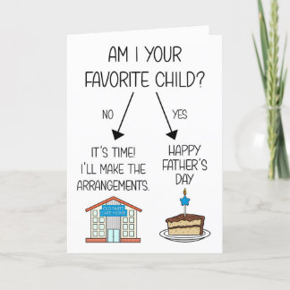 Grappige favoriete kind Vaderdag Kaart voor papa