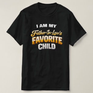 Grappige favoriete schoonvader-kind Sarcasme T-shirt