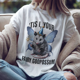 Grappige Fee Godpossum Magie Possum T-shirt