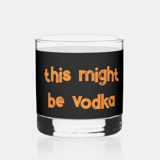 Grappige feestbril met humoristisch Gezegde Whisky Glas (Achterkant)
