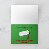 Grappige feestelijke periode feestdagen kaart (Binnen)