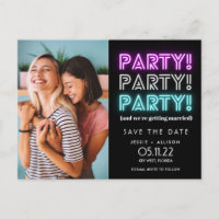 Grappige feestfoto Lesbische Homo LGBT Save the Da