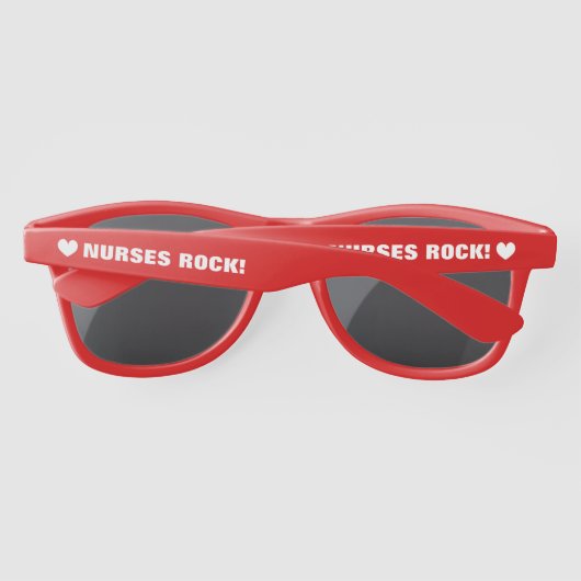 Grappige feestzonnebril voor verpleegschool afstud zonnebrillen (Achterkant)