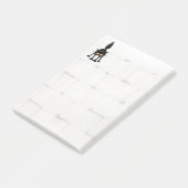 Grappige fel zwart kat cartoon post-it® notes (Schuin)