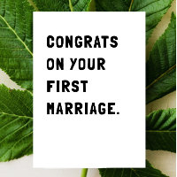 Grappige Felicitatie Huwelijkskaart