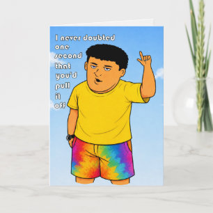 grappige felicitatie voor prestatie kaart