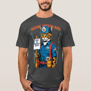 Grappige Feline Union Member Labor Day uit Florida T-shirt