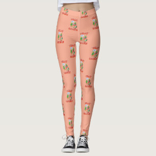 Grappige Feliz Navidad Schattigee kerstchili Leggings