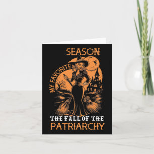 Grappige feministische heks Mijn favoriete seizoen Kaart