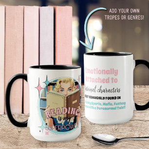 Grappige Fictie Romance Boek Liefhebbers Quote Mok