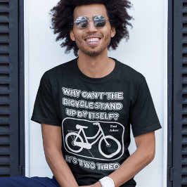 Grappige fiets grap / Het is twee moe / papa grapp T-shirt