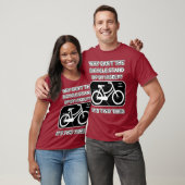Grappige fiets grap / Het is twee moe / papa grapp T-shirt (Unisex)
