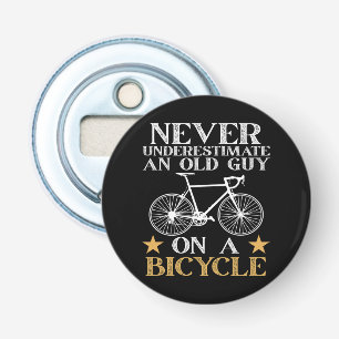Grappige Fiets Humor Button Flesopener