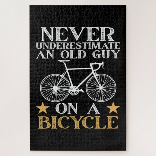 Grappige Fiets Humor Legpuzzel (Verticaal)
