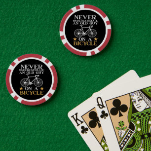 Grappige Fiets Humor Poker Chips