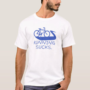 Grappige Fiets: Lopen Stinkt T-shirt