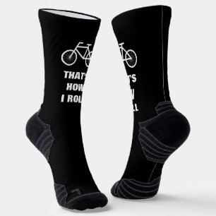 Grappige fiets sokken cadeau. Zo draai ik
