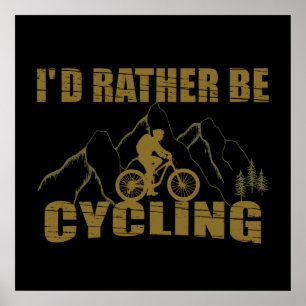Grappige fietscitaten poster
