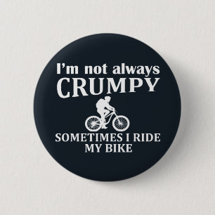 Grappige fietscitaten ronde button 5,7 cm