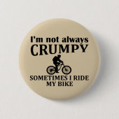 Grappige fietscitaten ronde button 5,7 cm (Voorkant)