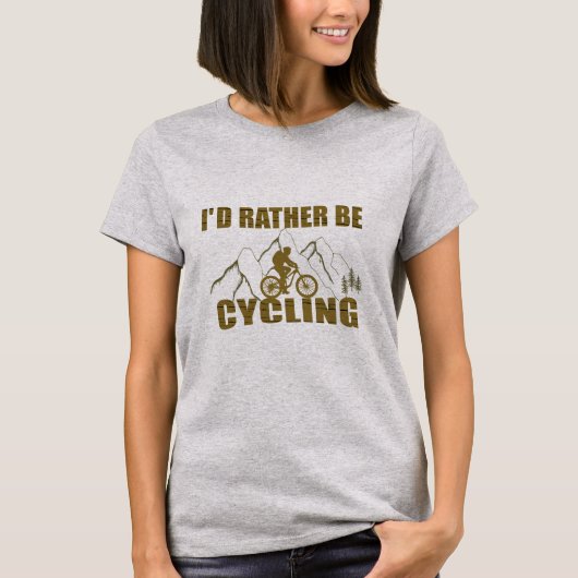 Grappige fietscitaten t-shirt (Voorkant)