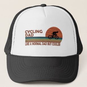 Grappige Fietsende Papa Net Als Een Gewone Vader M Trucker Pet