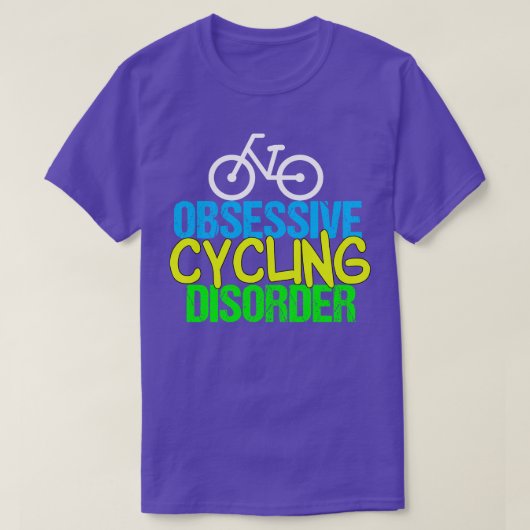 Grappige fietser Obsessieve fietsstoornis T-shirt (Design voorkant)