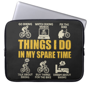 Grappige fietsonderwerpen die ik doe in mijn vrije laptop sleeve