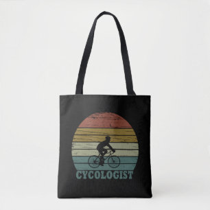Grappige fietspensioen - Vintage Cycologist Draagtas