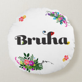 Grappige Filipijnse Bruha Boho Ronde Kussen Roze