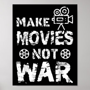 Grappige filmregisseur die citaat maakt films make poster