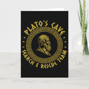 Grappige filosofie Plato's Cave Zoek- en Reddingst Kaart