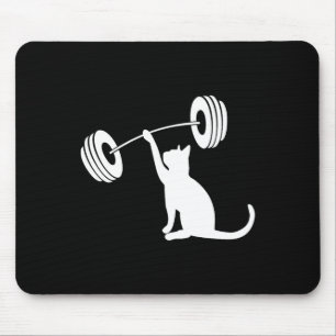Grappige Fitness Gewicht Kracht Gym Kat Tillen Voo Muismat