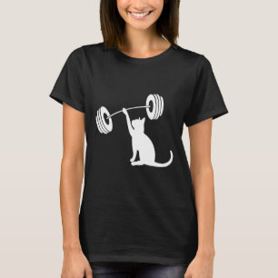 Grappige Fitness Gewicht Kracht Gym Kat Tillen Voo T-shirt