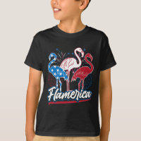 Grappige Flamingo 4 juli Patriottische Amerikaanse