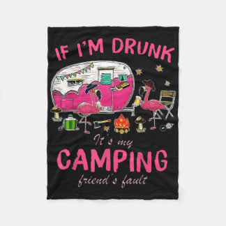 Grappige Flamingo Als Ik Dronken Ben Zijn Mijn Kam Fleece Deken