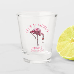 Grappige Flamingo Bachelorette Weekend Feest Shot Glas