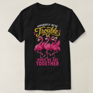 Grappige Flamingo Beste Vriendinnen Problemen T-shirt