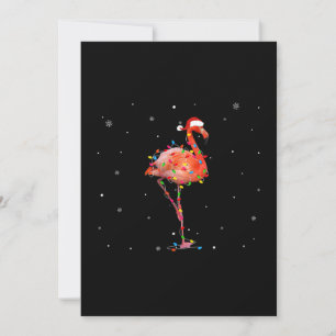 Grappige Flamingo Kerstlicht Kleding Cute Kerstmis Feestdagenkaart