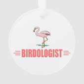 Grappige Flamingo Ornament (achterkant)