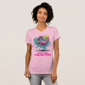 Grappige Flamingo Pickleball T-shirt (Voorkant volledig)