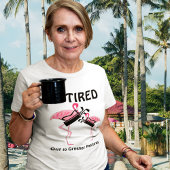 Grappige Flamingo's Golf Thema Pensioengeschenk T-shirt