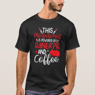 Grappige flebotomie flebotomist Grappige cavia lie T-shirt