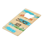 Grappige flesopener kredietkaart flessenopener (Voorkant Gekanteld)