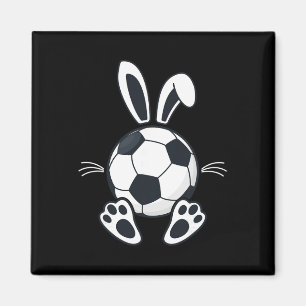 Grappige Floppy Bunny Oren Voetbal Liefhebbers Sch Magneet